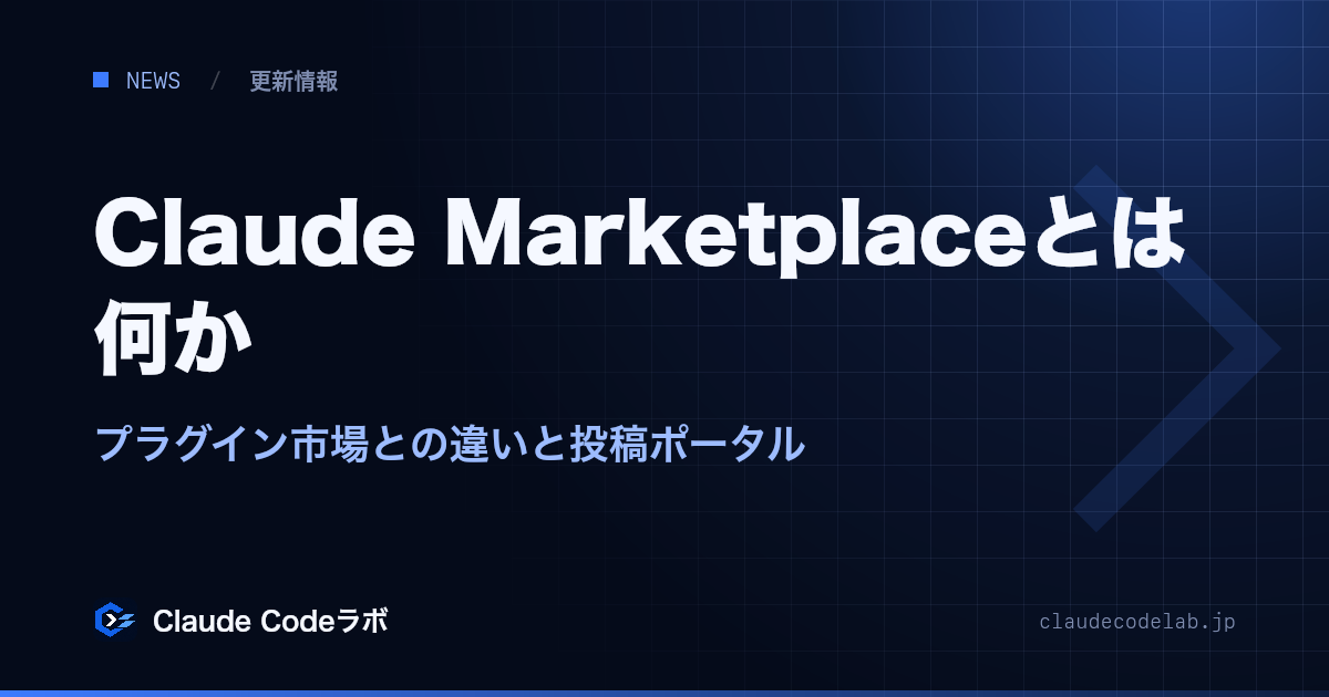 Claude Marketplaceとは何か プラグイン市場との違いと投稿ポータル